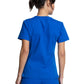 Women's 2-Pocket Knit Panel V-Neck Scrub Top