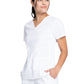 Women's 2-Pocket Knit Panel V-Neck Scrub Top