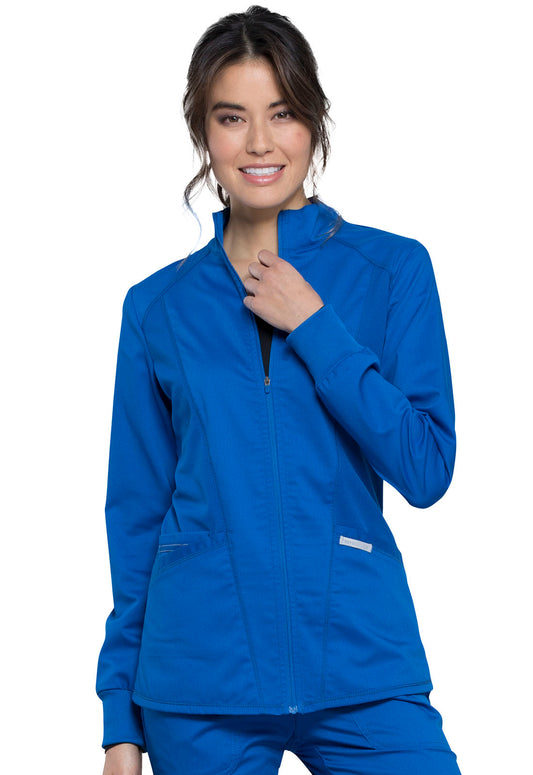 Women's 2-Pocket Zip Front Jacket - WW301 - Royal