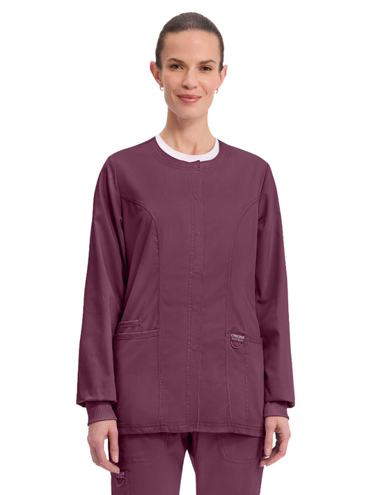 Women's 3-Pocket Snap Front Jacket - WW310 - Wine