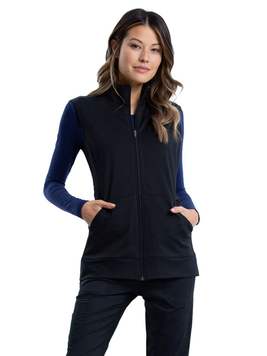 Women's 3-Pocket Zip Front Knit Vest