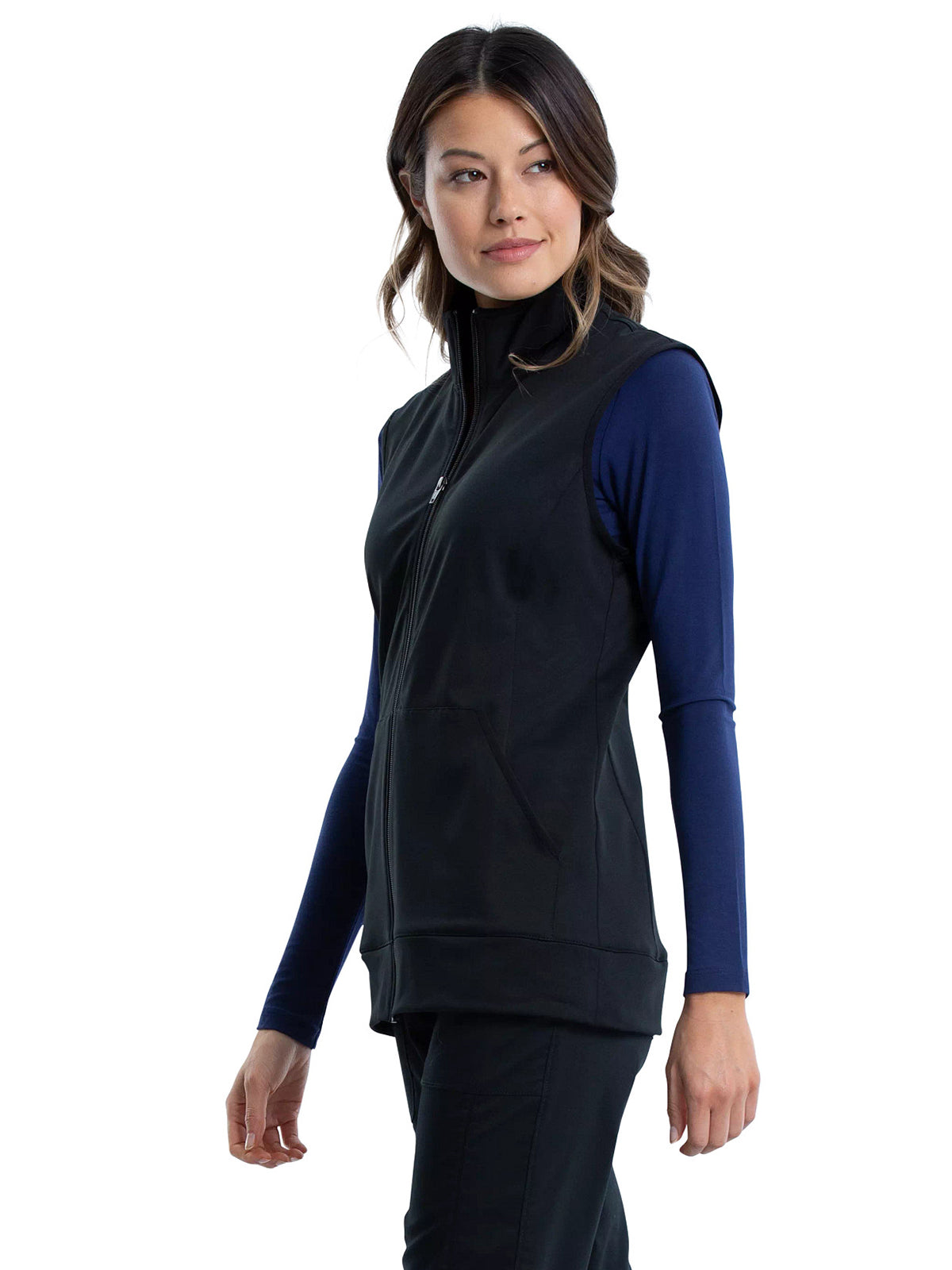 Women's 3-Pocket Zip Front Knit Vest