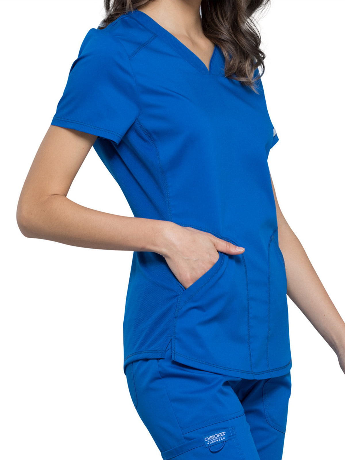 Women's 2-Pocket V-Neck Scrub Top