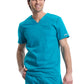 Men's 2-Pocket V-Neck Top - WW603 - Teal Blue