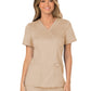 Women's 2-Pocket Mock Wrap Scrub Top