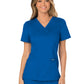 Women's 2-Pocket Mock Wrap Scrub Top