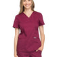 Women's 2-Pocket Mock Wrap Scrub Top