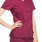 Women's 2-Pocket Mock Wrap Scrub Top