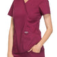 Women's 2-Pocket Mock Wrap Scrub Top