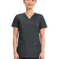 Women's 3-Pocket V-Neck Top - WW620 - Black