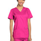 Women's 3-Pocket V-Neck Top - WW620 - Electric Pink