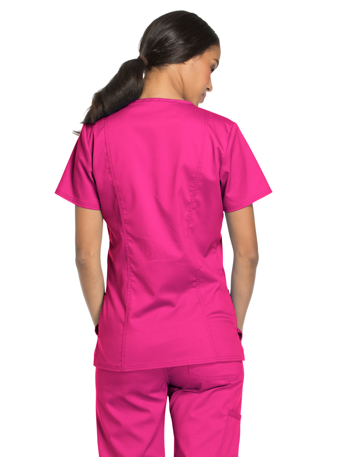 Women's 3-Pocket V-Neck Scrub Top