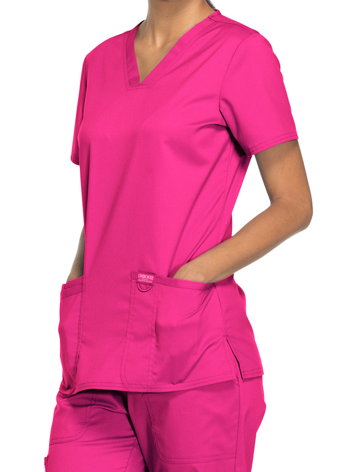 Women's 3-Pocket V-Neck Scrub Top