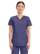 Women's 3-Pocket V-Neck Top - WW620 - Grape