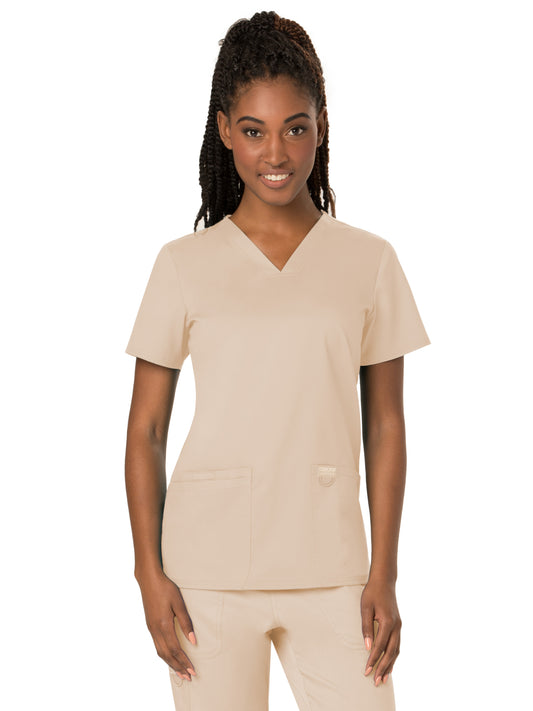 Women's 3-Pocket V-Neck Scrub Top