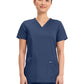 Women's 3-Pocket V-Neck Top - WW620 - Navy