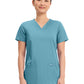 Women's 3-Pocket V-Neck Top - WW620 - Soft Marine