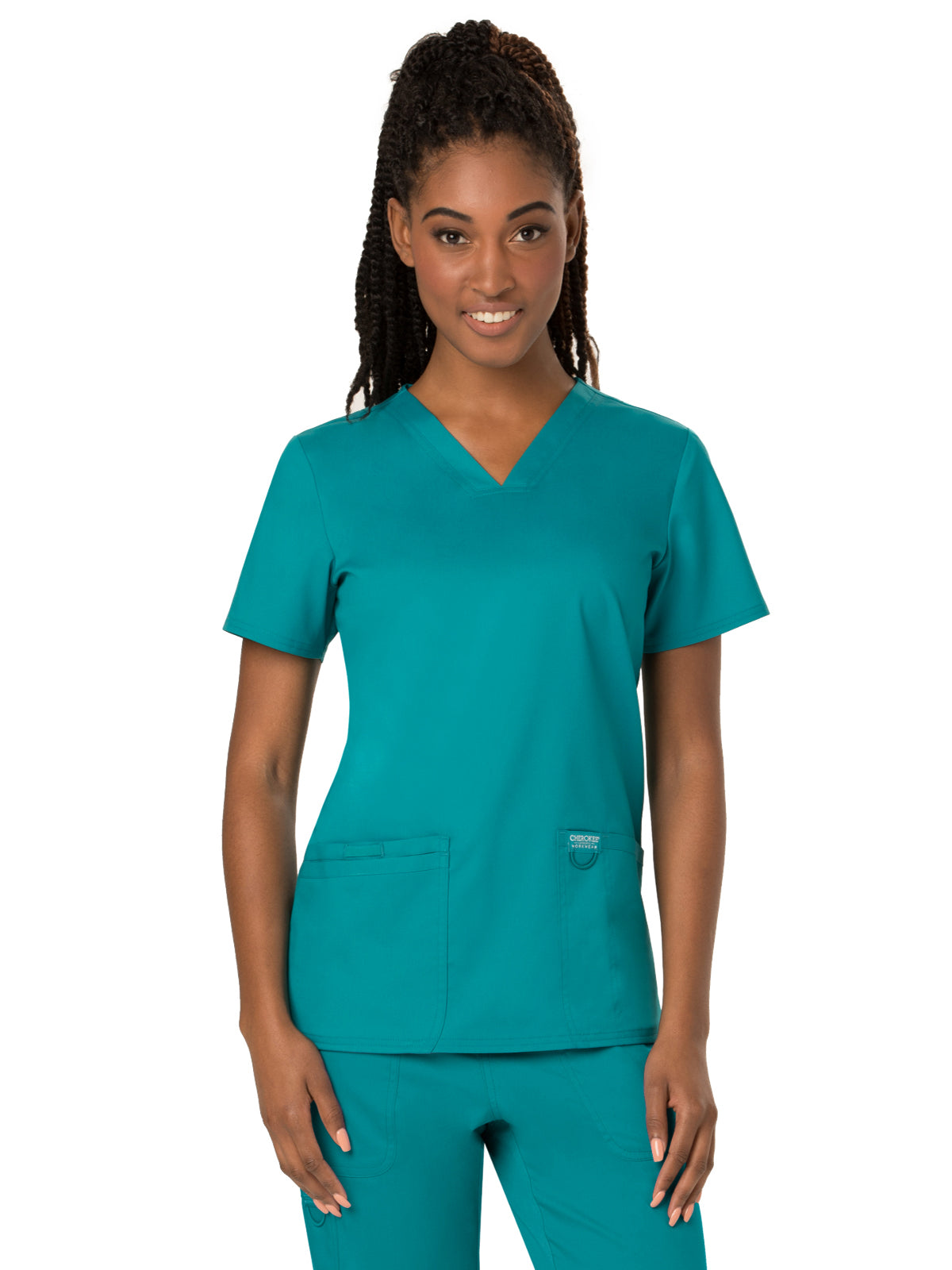 Women's 3-Pocket V-Neck Scrub Top