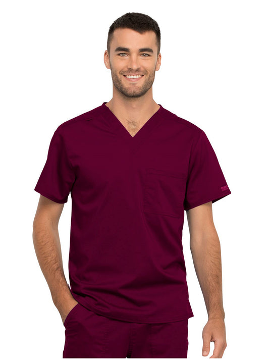 Unisex 1-Pocket Tuckable V-Neck Top - WW625 - Wine