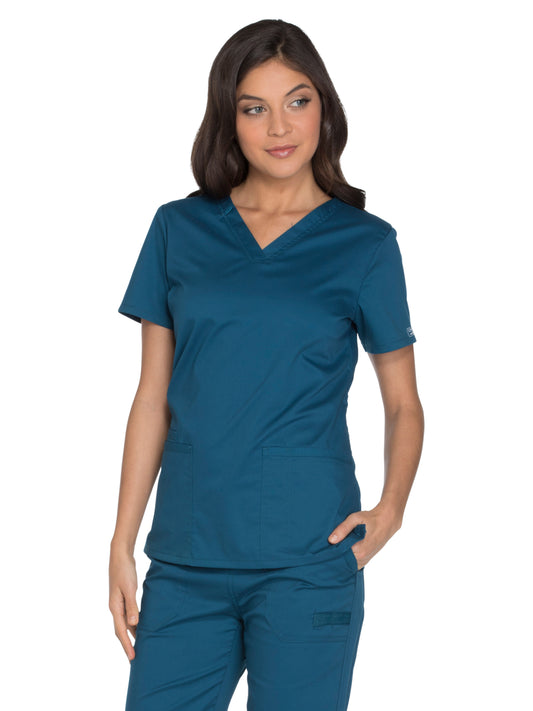 Women's 3-Pocket V-Neck Scrub Top