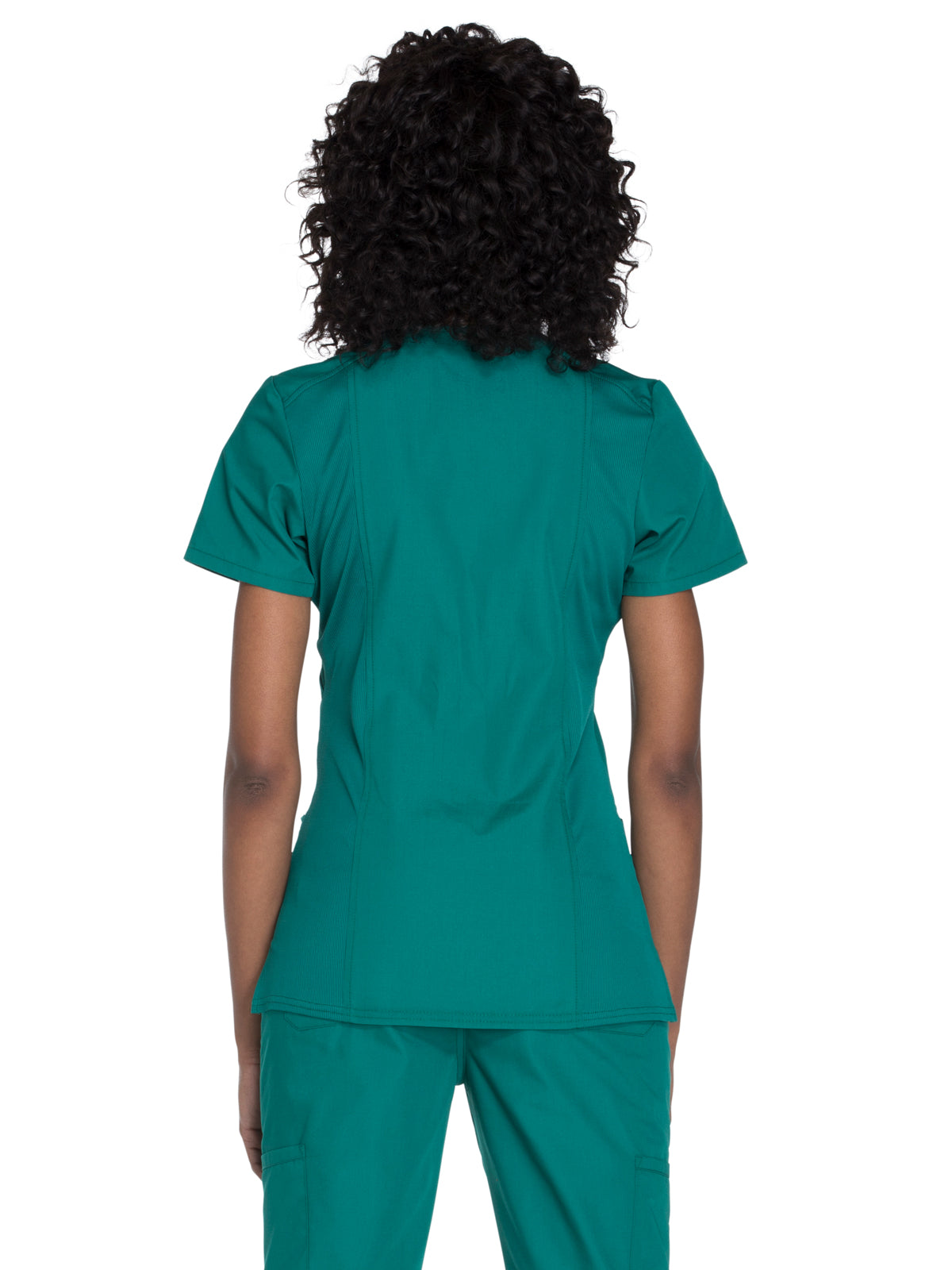 Women's 2-Pocket Mock Wrap Scrub Top