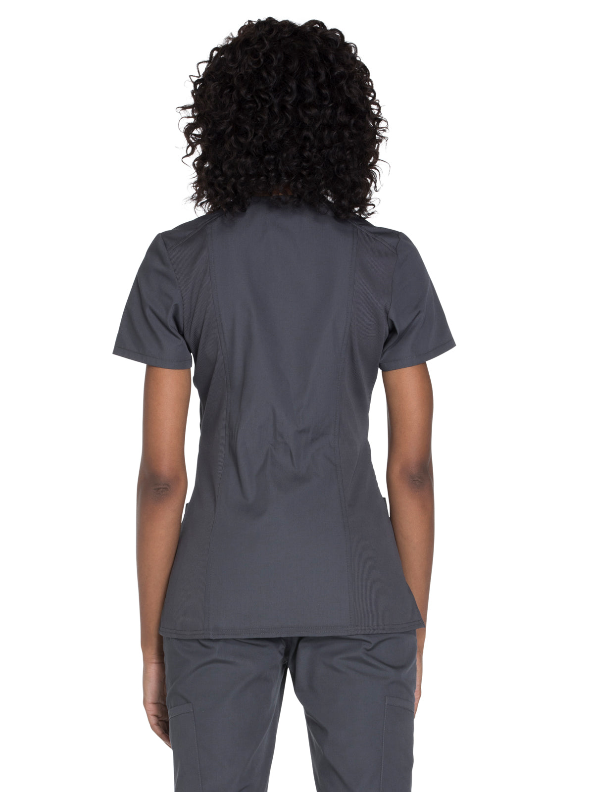 Women's 2-Pocket Mock Wrap Scrub Top