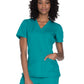 Women's 2-Pocket Mock Wrap Scrub Top