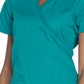 Women's 2-Pocket Mock Wrap Scrub Top