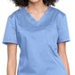 Women's 1-Pocket Tuckable V-Neck O.R. Top - WW657 - Ciel Blue