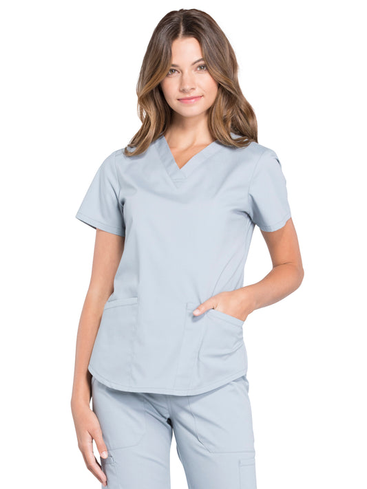 Women's 3-Pocket V-Neck Scrub Top