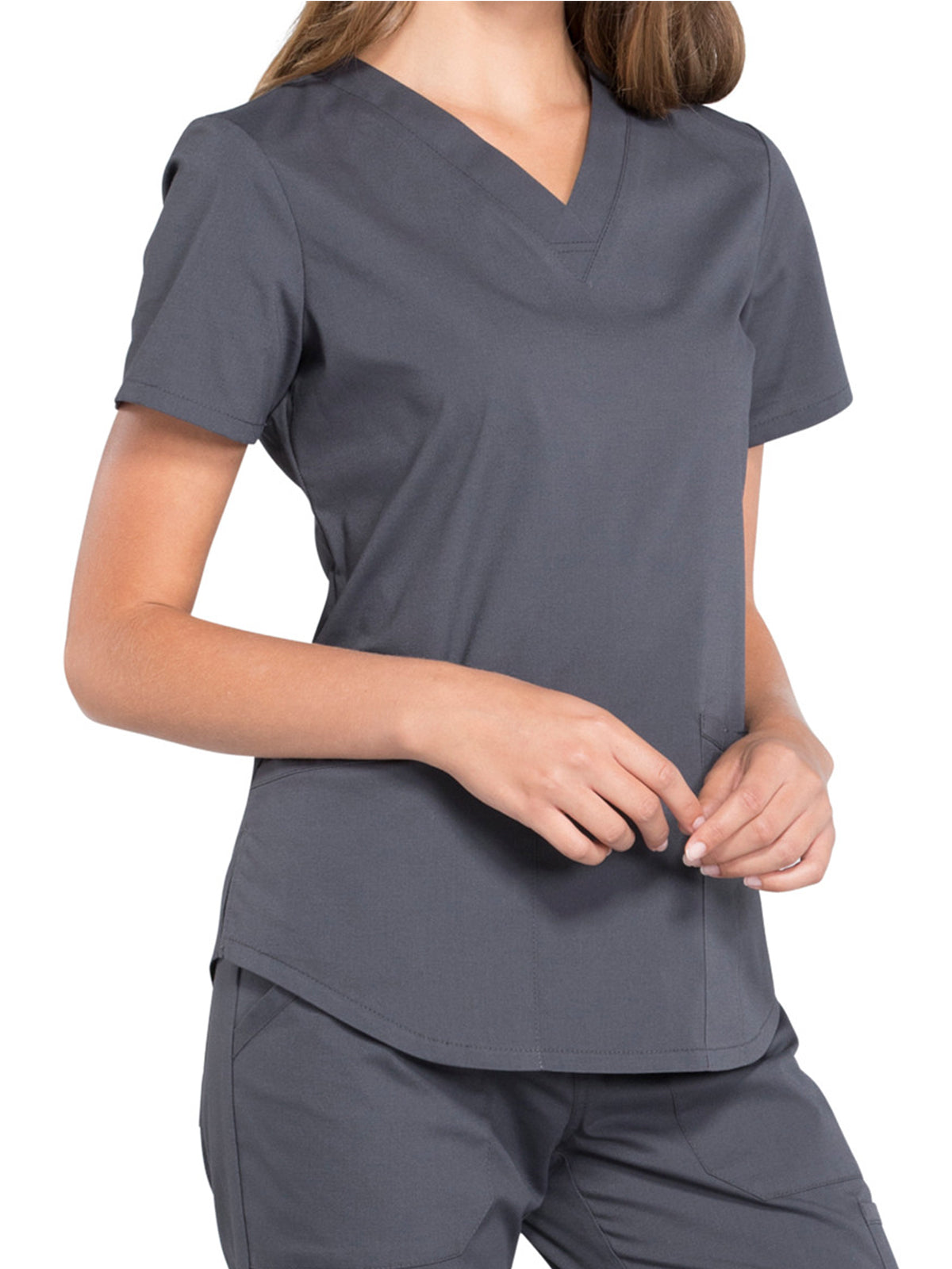 Women's 3-Pocket V-Neck Scrub Top