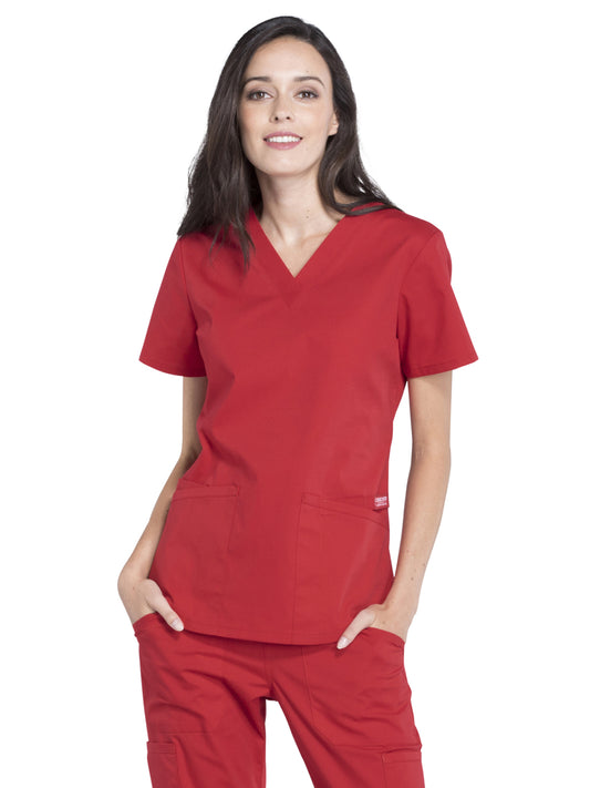 Women's 3-Pocket V-Neck Scrub Top