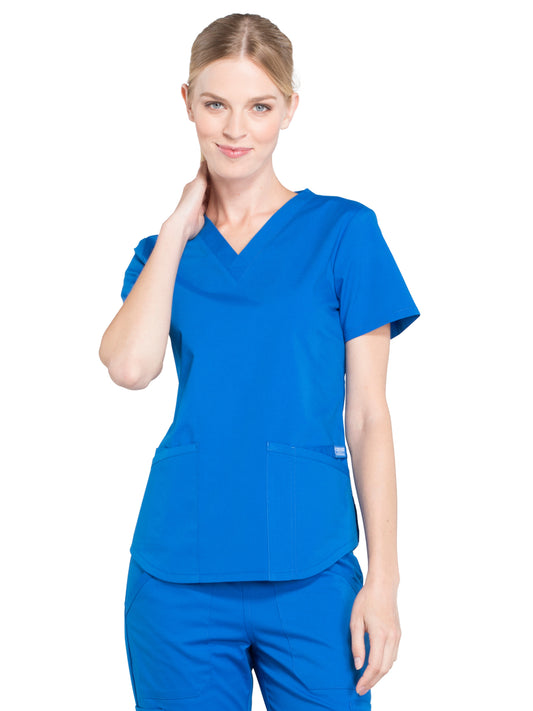 Women's 3-Pocket V-Neck Scrub Top