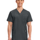 Men's 3-Pocket V-Neck Top - WW670 - Black
