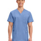 Men's 3-Pocket V-Neck Top - WW670 - Ciel Blue