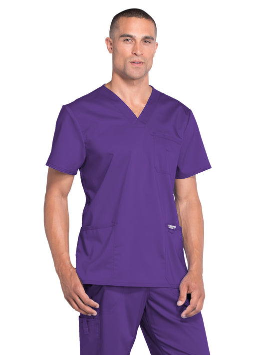 Men's 3-Pocket V-Neck Scrub Top