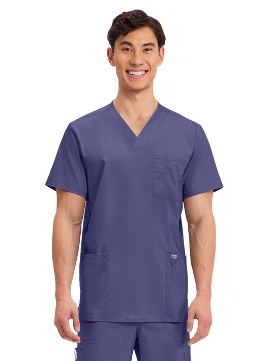 Men's 3-Pocket V-Neck Top - WW670 - Grape
