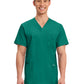 Men's 3-Pocket V-Neck Top - WW670 - Hunter Green