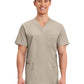 Men's 3-Pocket V-Neck Top - WW670 - Khaki