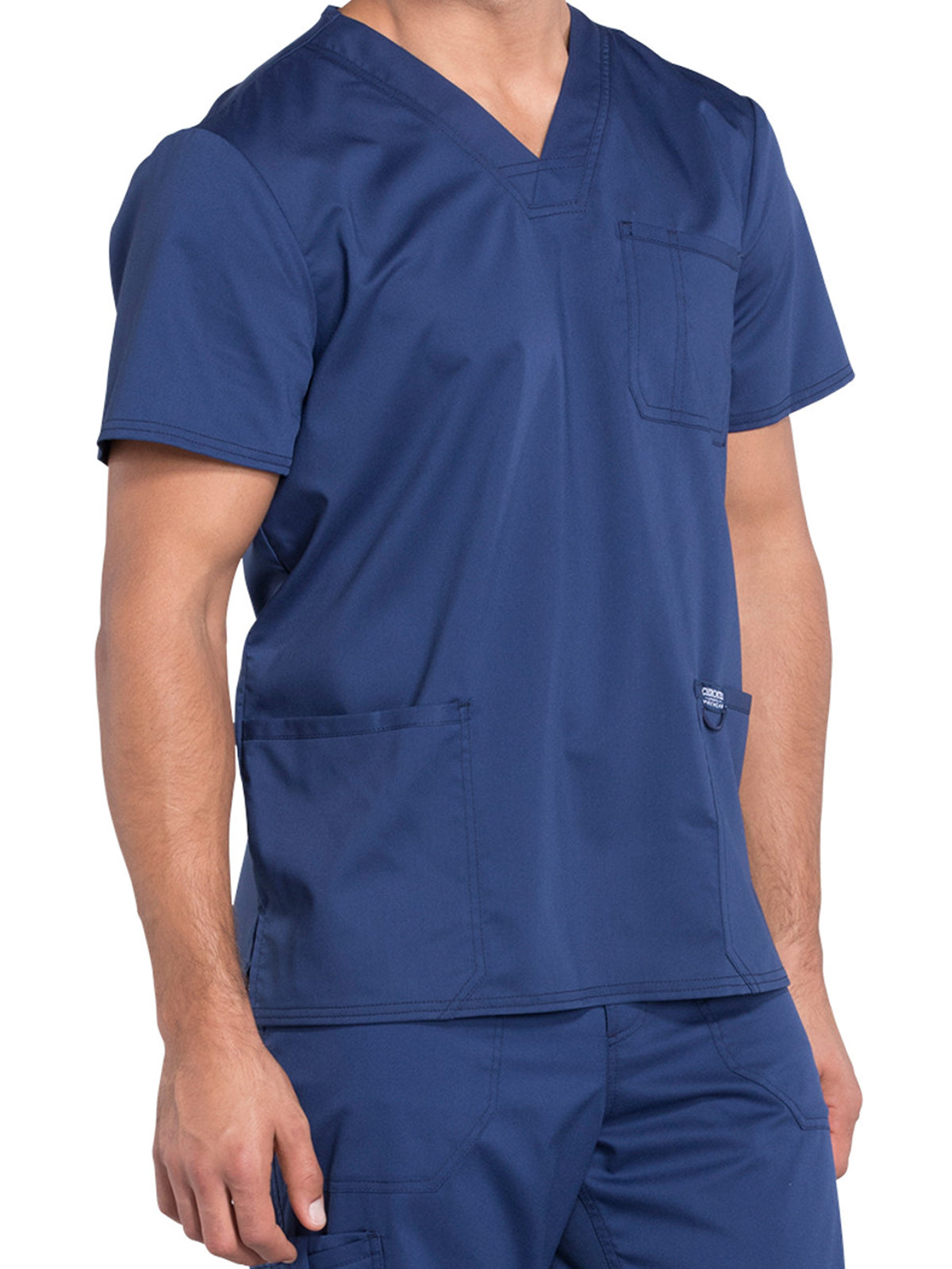 Men's 3-Pocket V-Neck Scrub Top