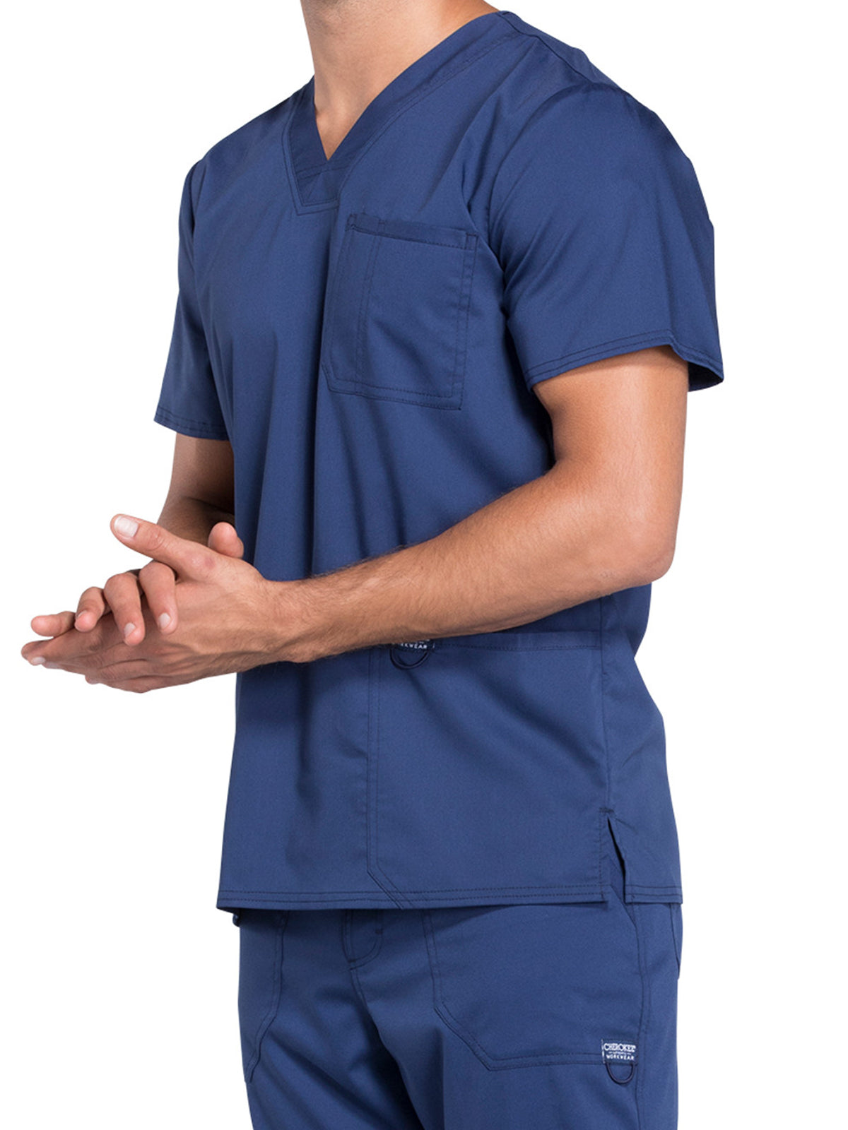 Men's 3-Pocket V-Neck Scrub Top