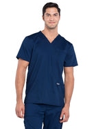 Men's 3-Pocket V-Neck Top - WW670 - Navy