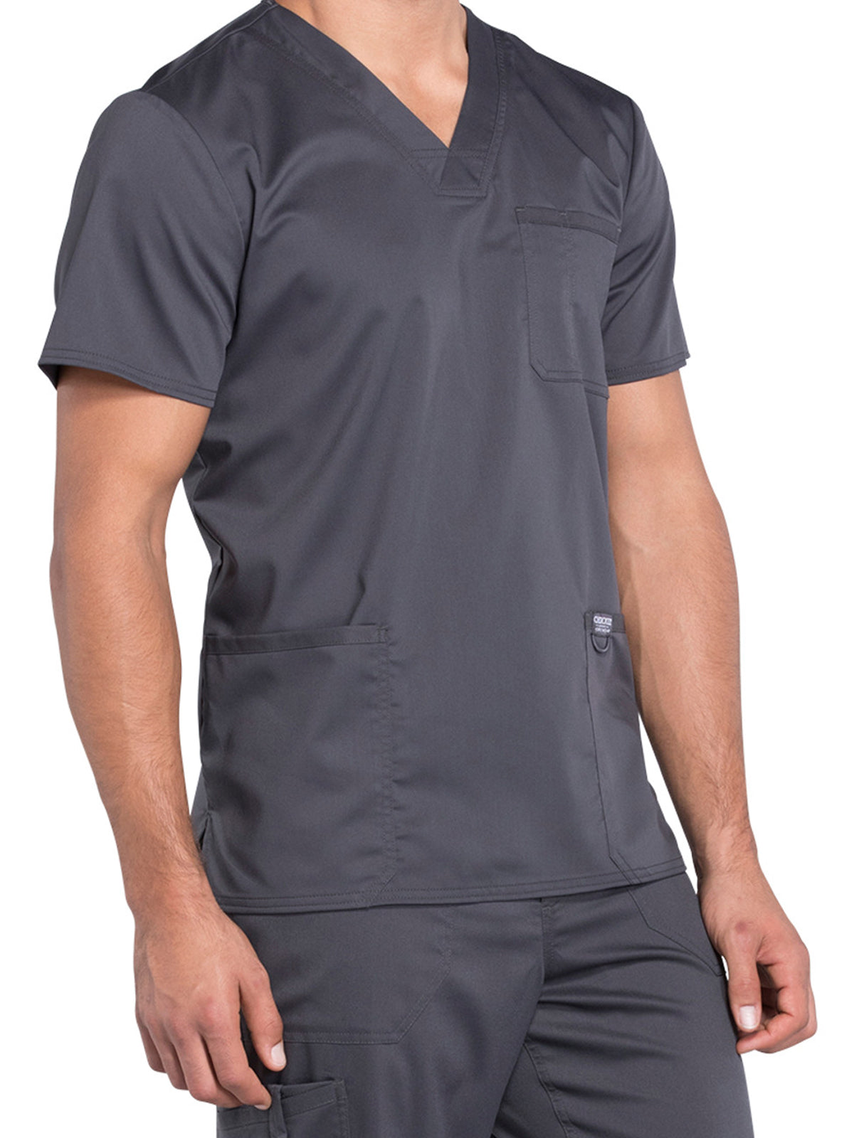 Men's 3-Pocket V-Neck Scrub Top