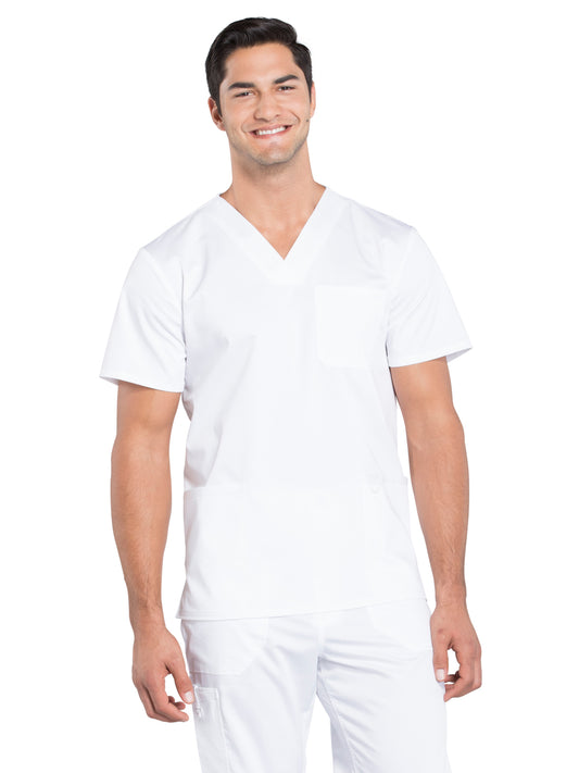 Men's 3-Pocket V-Neck Scrub Top