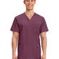 Men's 3-Pocket V-Neck Top - WW670 - Wine