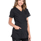 Women's 2-Pocket Maternity Mock Wrap Scrub Top