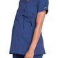 Women's 2-Pocket Maternity Mock Wrap Scrub Top