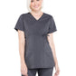 Women's 2-Pocket Maternity Mock Wrap Scrub Top