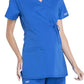 Women's 2-Pocket Maternity Mock Wrap Scrub Top