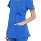 Women's 2-Pocket Maternity Mock Wrap Scrub Top